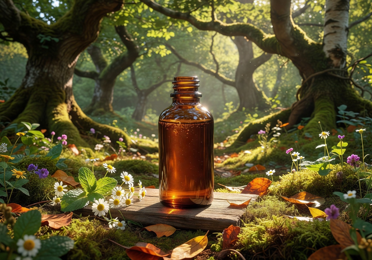 Organic Grove Vitality Drops in amber glass bottle